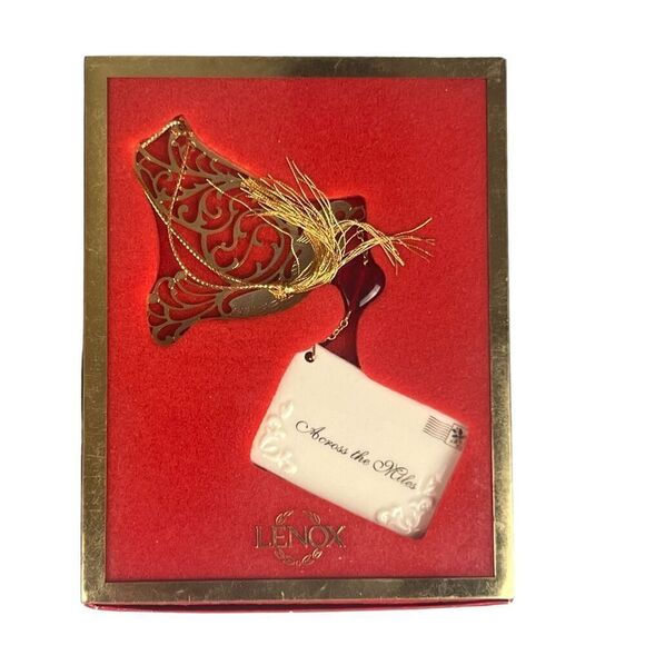 Lot of 4 Lenox Christmas snowflake 2006 1998 hallelujah ballon bird porcelain - Picture 2 of 6